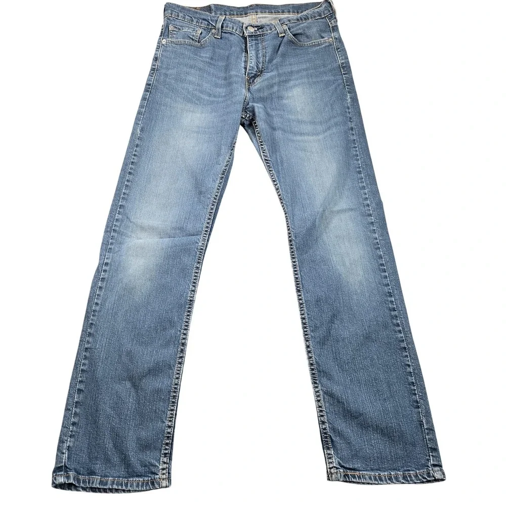 Levi's 513 Jeans Mens 32x29 (tag 32x30) Blue Medium Wash Slim Straight Denim